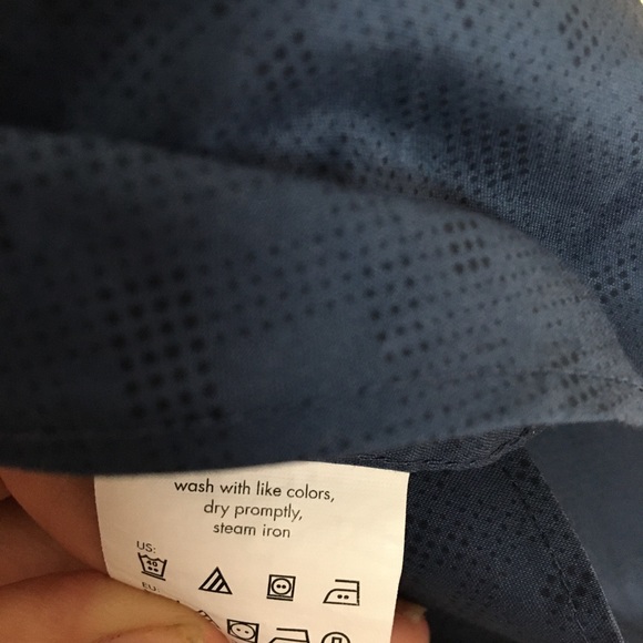 DKNY Mens Blue Slim-Stretch Shirt. Sz. M - Picture 6 of 9